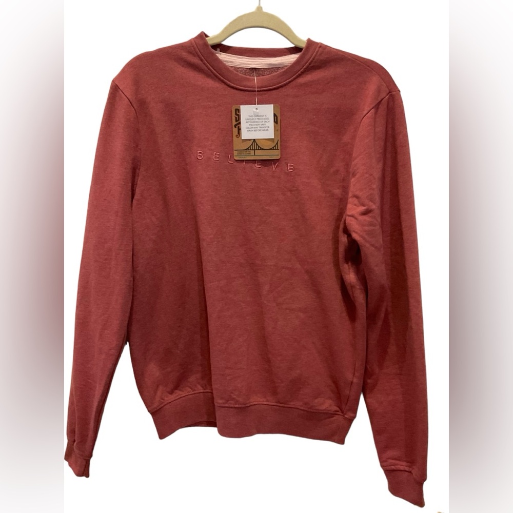 NWT San Francisco BELIEVE Pullover Sweatshirt
